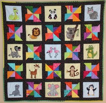 A Day at the Zoo Quilt Pattern by Ms P Designs USA