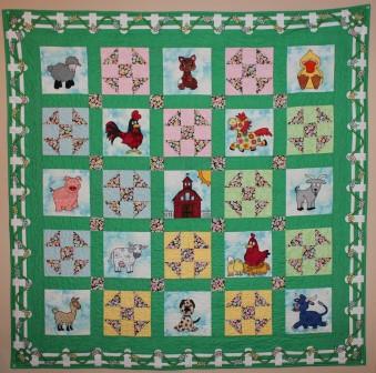 Fancy Farm Quilt Pattern by Ms P Designs USA