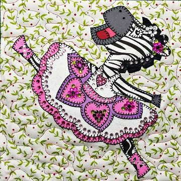 Sugarplum Zebra Dancer by Ms P Designs USA