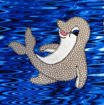 Bottlenose Dolphin Applique by Ms P Designs USA
