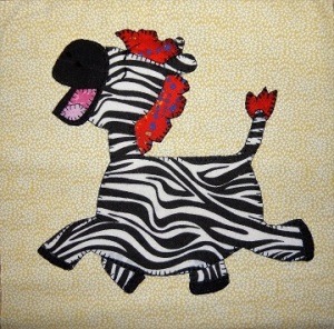 Zebra Applique by Ms P Designs USA