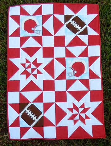Football SuperStars Quilt by Ms P Designs USA