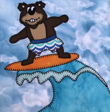 Surfer Bear by Ms P Designs USA