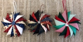 Folded Star Ornaments Q by Ms P and Friends