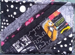 Black and Gray Scrappy Basket A by Sharon @ Ms P Designs USA