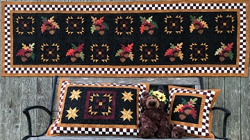 Autumn Bed Runner Set by Ms P Designs USA